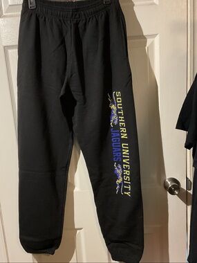Southern University Jaguars Black Graphic Sweatpants